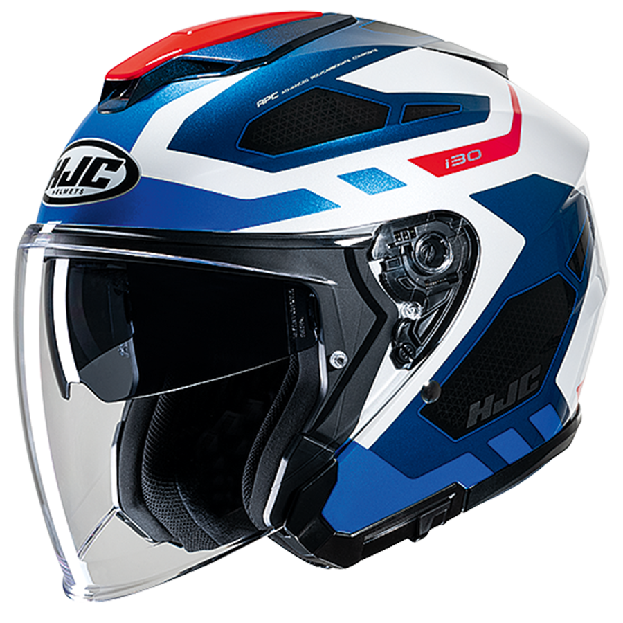 HJC Casco Moto Jet I30 ATON MC3H Taglia S - Con Visiera Parasole E Predisposizione Pinlock