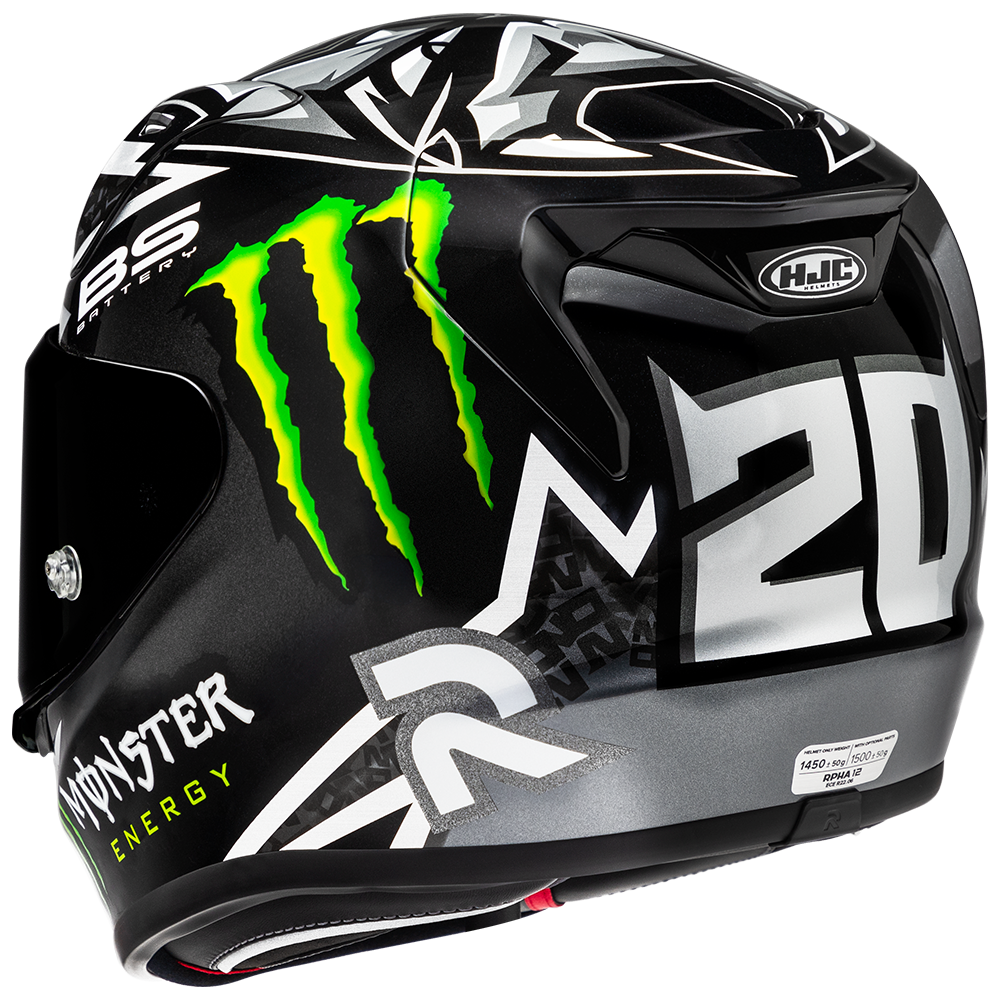 RPHA 12 QUARTARARO REPLICA BLACK β HJC HELMETS KOREA